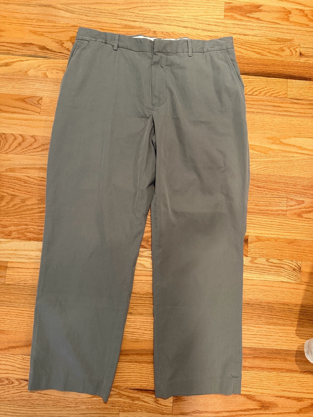 Polo Ralph Lauren Men’s Waist 36 Gray Silk Cotton Pants Altered Inseam